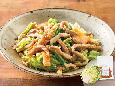 【キャベツとセットがお得】野菜を加えて　こく旨味噌だれの味付け豚肉（細切）写真