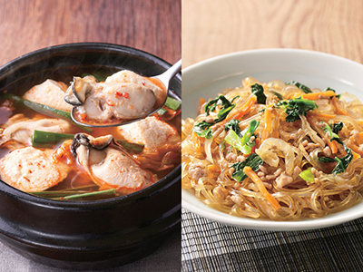 感謝祭　スンドゥブチゲの素＆チャプチェセット写真