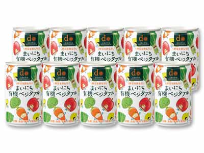 定期 野菜を飲もう!まいにち有機ベジタブル10缶写真