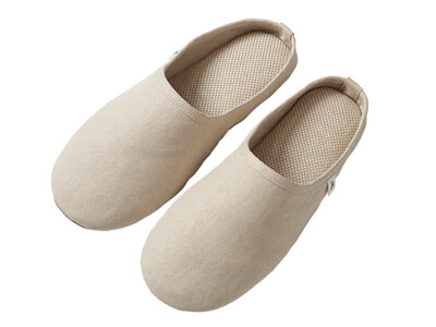 予約　ささ和紙ルームシューズ（ベージュ）Ｌ写真