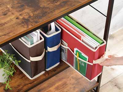 予約　収納ボックスバッグ　3色組写真