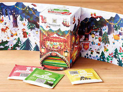 クリスマス　カウントダウンのお茶（有機ハーブティー24種）写真