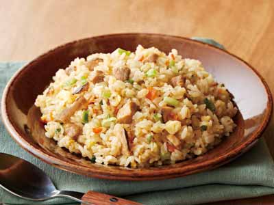 国産野菜と煮豚の直火炒めチャーハン写真