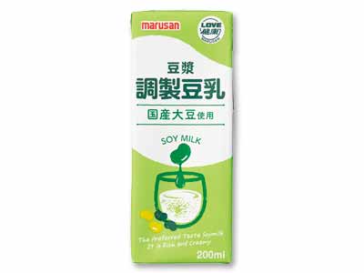 ゴクゴク飲める　国産大豆の調製豆乳写真