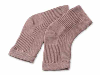 予約　キャメル混ほっかほか膝サポーター写真