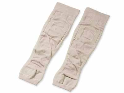 予約　日本製　麻混テーピングひざサポーター（ロング）写真