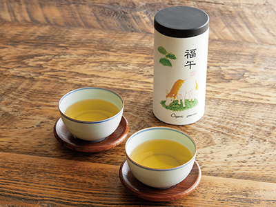 香り広がる宇治の大福茶（有機玄米茶）写真