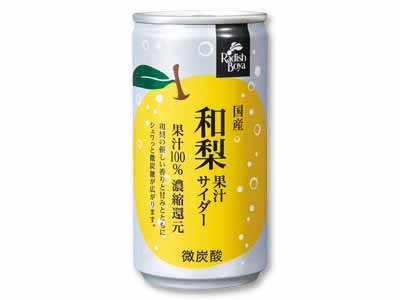 国産和梨果汁100％サイダー　1缶写真