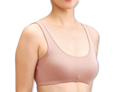 予約　シルクリラックスブラ（サーモンピンク）3Ｌ写真