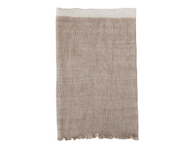 予約　シルク＆リネン混二重織ウエストウォーマー生成写真