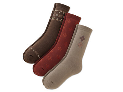 予約　つま先・かかとあったかアースソックス写真