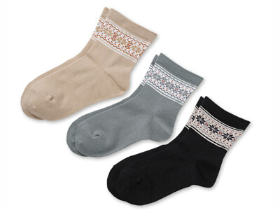 予約　日本製　口ゴムゆったりスノーソックス写真