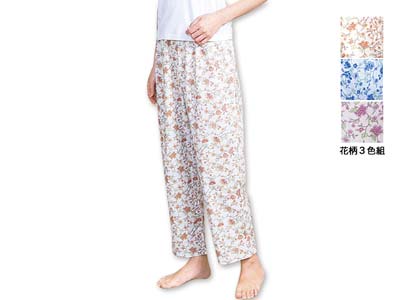 予約　欲しかったパジャマの下（花柄3色組）3Ｌ写真