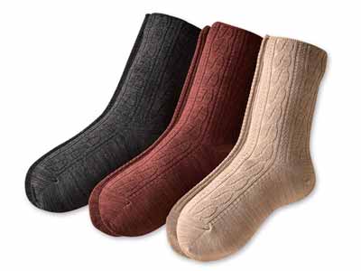 予約　日本製　あったかリンクスゆったりソックス写真