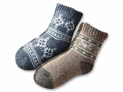 予約　つま先・かかとあったかネップパイルソックス写真