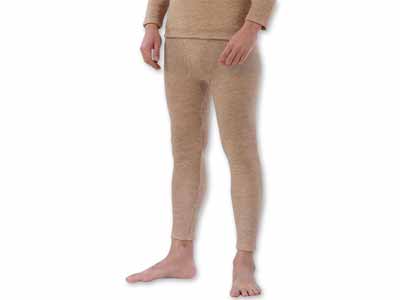 予約　キャメル＆オーガニックコットン　パンツロング丈　メンズＭ写真