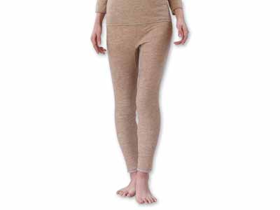 予約　キャメル＆オーガニックコットン　パンツロング丈　レディースＭ写真