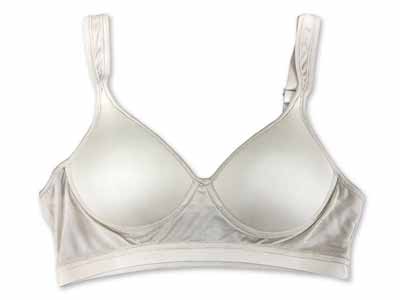 予約　シルクハイゲージブラ（パールグレー）Ｍ写真