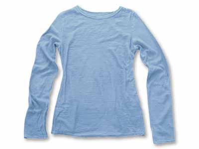 予約　ウールガーゼ・セーター　羊品（ひつじひん）Ｍ　青写真