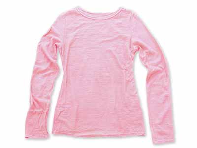 予約　ウールガーゼ・セーター　羊品（ひつじひん）Ｌ　ピンク写真