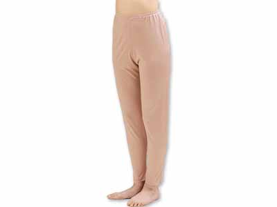 予約　シルクニットボトムインナー（カカオベージュ）ロング（ＬＬ）写真