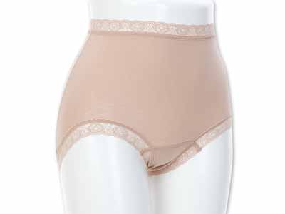 予約　トラタニ3Ｃショーツ　足回りレース3枚組（モカ）Ｌ写真