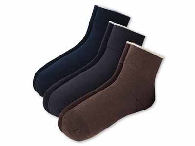 予約　日本製　薄くてもあったかゴムなしソックス写真