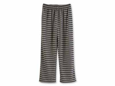 予約　まるで毛布のような裏起毛ホームパンツ（グレー×ブラック）ＬＬ−3Ｌ写真