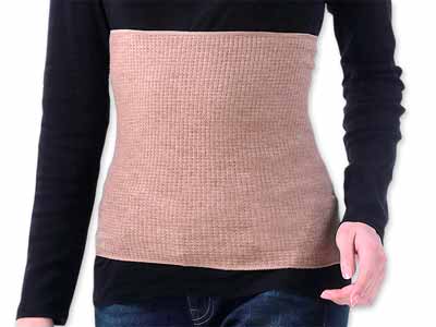 予約　キャメル混レギュラー腹巻写真