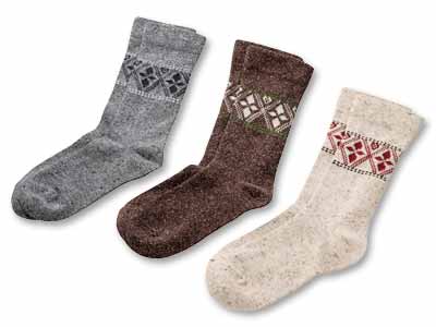 予約　日本製　つま先・かかとあったかネップゆったり丈長ソックス写真