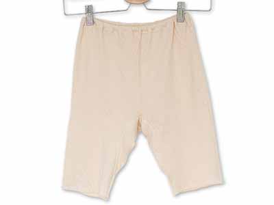 予約　ソフト接結五分丈フィットショーツ（Ｌ）きなり写真