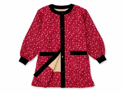 予約　吸湿発熱あったかかっぽうぎ　赤　Ｍ−Ｌ写真