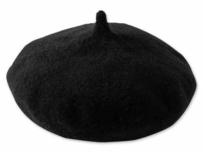 予約　アワユキ　ウールベレー　ブラック写真