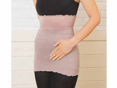 予約　Ｐｒａｋｒｉｔｉ　Ｗｅａｒｉｎｇシルク100％腹巻　スモーキーピンク写真