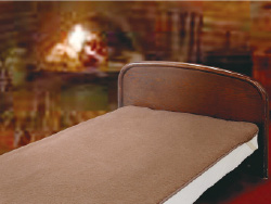 キャメルハイパイル敷毛布シングル写真