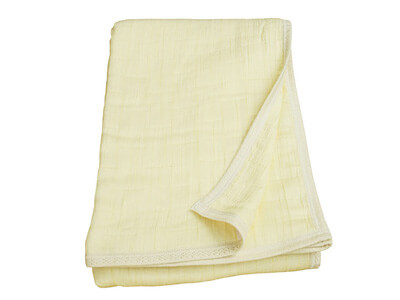 ゴールドシルク&コットン6重ガーゼケット写真