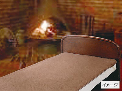 キャメルハイパイル敷毛布セミダブル写真