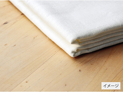 予約　リネンボックスシーツ　セミダブル　白写真