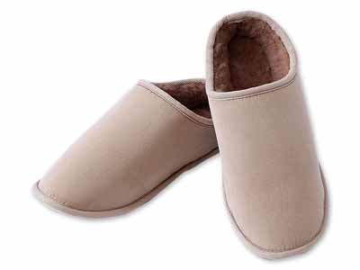 予約　キャメルハイパイルルームシューズ　Ｌ写真