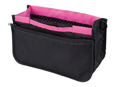 予約　便利が詰まった12ポケットバッグイン（ブラック）写真