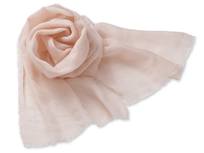 予約　オーガニックコットンガーゼマフラー（ピンク）写真