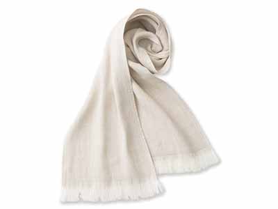 予約　ささ和紙ガーゼマフラー（ベージュ）写真