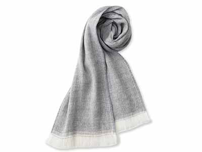 予約　ささ和紙ガーゼマフラー（ネイビー）写真