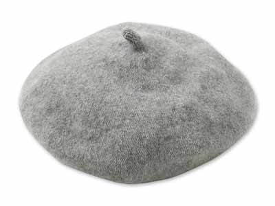 予約　アワユキ　ウールベレー　ライトグレー写真