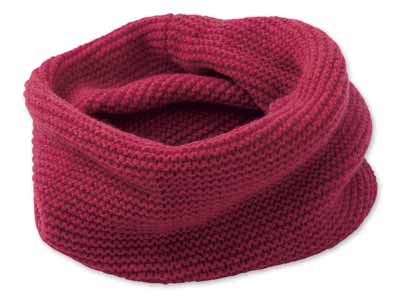 予約　アワユキ　ウールガータースヌード　レッド写真