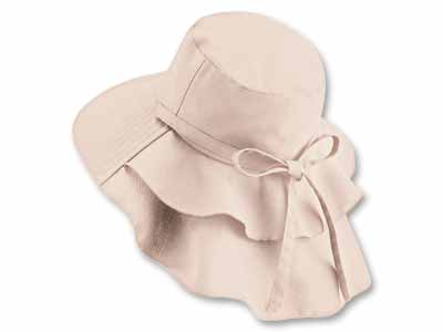 予約　首筋涼感エレガント帽子　遮熱タイプ（サンドベージュ）写真