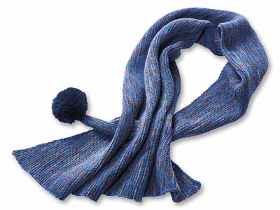 ヒートフレアストール（ミックスネイビー）写真