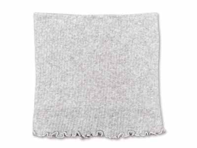 予約　シルク＆ＯＣ混二重織ネックウォーマー（ストーングレー）写真