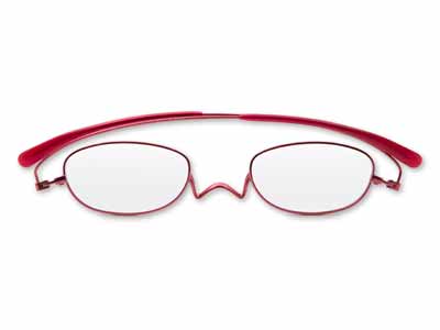 予約　ペーパーグラス　オーバル　レッド　＋2.5写真