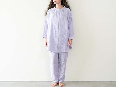 予約　着る保湿クリーム×ＴＥＲＡＸ　パジャマ　レディース　パープル　Ｍ写真